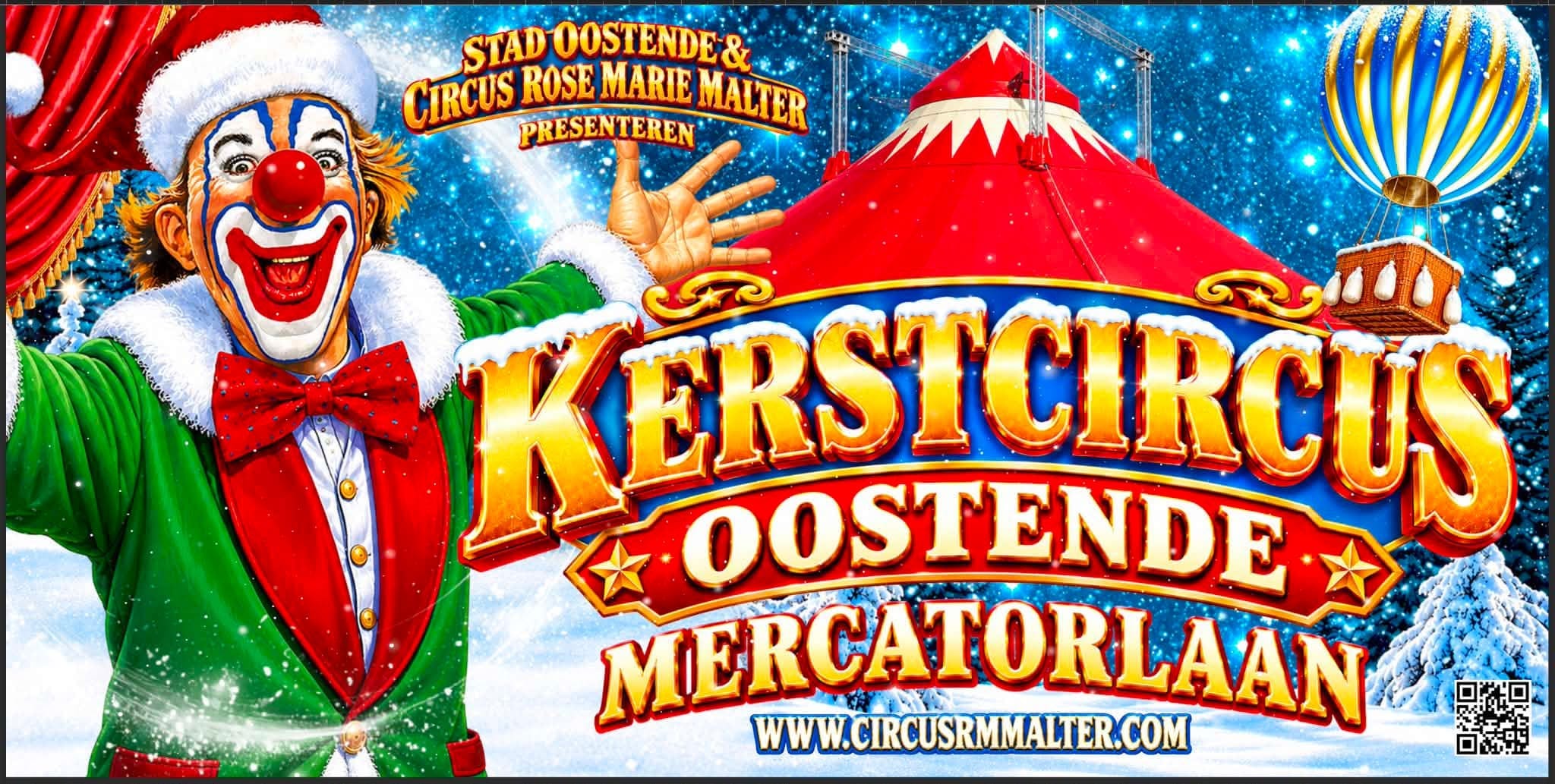 Kerstcircus Oostende Banner